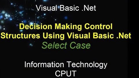 Structures and Select Case statement using Visual Basic