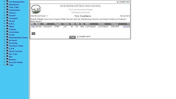 eSchool Dashboard icons reporting
