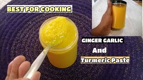 Homemade Ginger Turmeric and Garlic Paste | Best for Cooking | Bbkelez Kitchen