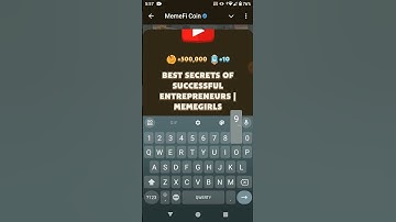 MemeFi Video Code | Best Secrets of Successful Entrepreneurs | #memefi#airdrop#tap2earn#code#video