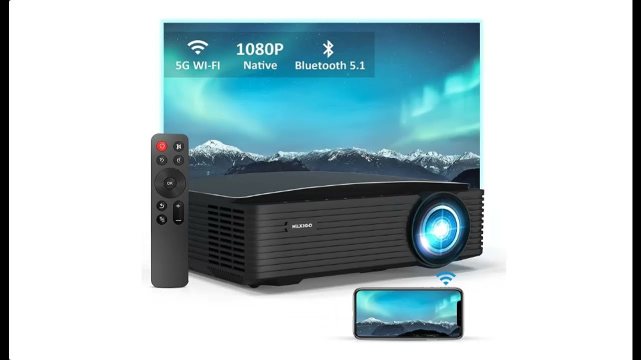 NexiGo Native 1080P Projector [350ANSI 