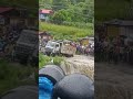 Truck Trapped in a Flooded River