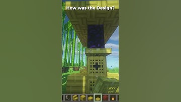 Minecraft: Bamboo Nether Portal Design Part -1. #minecraft #shorts