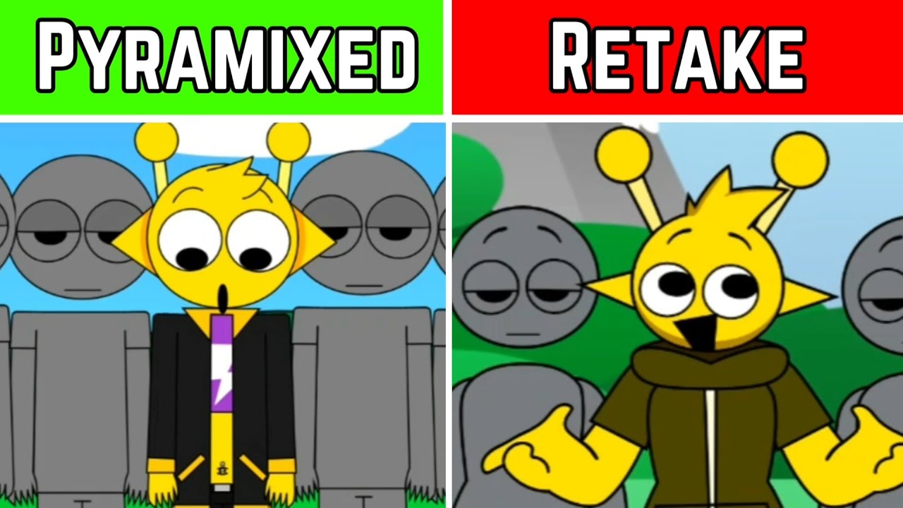 Sprunki Pyramixed Human Edition Vs Sprunki Retake Human New - YouTube