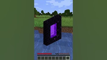 This is Probably The Fastest Way To Make Nether Portal!😨| Minecraft #shorts