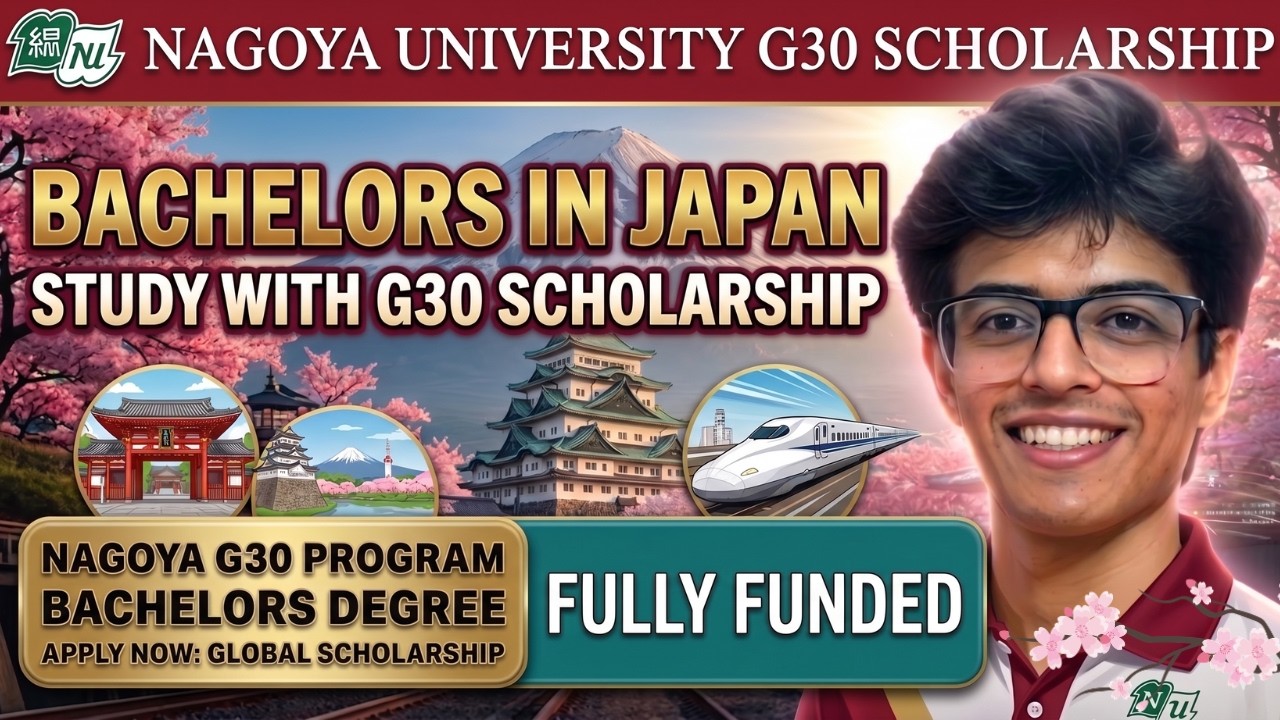Nagoya G30 Scholarship 2027  Study in Japan for FREE Bachelor's Degree in English
