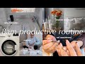 8AM productive routine 🌱 house chores + morning motivation, realistic day in life, self care habits