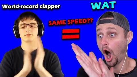 SSundee claps as fast as the world