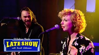 Video thumbnail of "Shakey Graves & Esme Patterson- Dearly Departed (Live on Late Show with David Letterman 2015)"