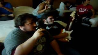 Total Rock Total Rewards 2010: Youhas Valleys of Neptune Vox Sightread
My hubby Ryans band (Combo Breakers - MephistoJak, ParadigmShift, GeOMatriX, and Icemage), participated in the Total Rock Total Rewards 2010 Competion. Although they didnt make it to Finals, we had such a great time hanging out and getting to meet some of the most awesome people on the face of the earth.
David (CowShark), and Calin (Someguy), missed out on the epicness that was American Music, so Youhas sightread another song Valleys of Neptune. Although you could never remake the awesomeness of the first time, this was a pretty good attempt :)
Youhas is too amazing for words ^_^
More info about the competition can be found here:
http://www.facebook.com/totalRockTotalRewards Total Rock Total Rewards 2010: Youhas Valleys of Neptune Vox Sightread