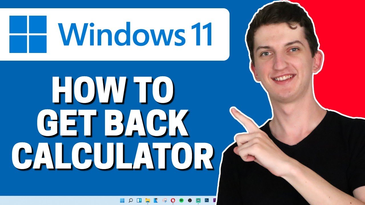 How To Get Back Missing Calculator On Windows 11 YouTube