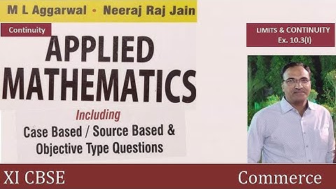 ~Applied Mathematics~||Ex 10.3(I)||XI Comm.~Limits n Continuity~