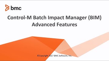 Control-M Batch Impact Manager (BIM) - Advanced Troubleshooting Features