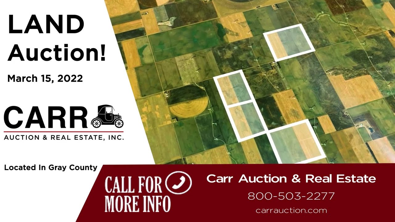 Gray County, Kansas Land For Sale Salem Otto Estate YouTube