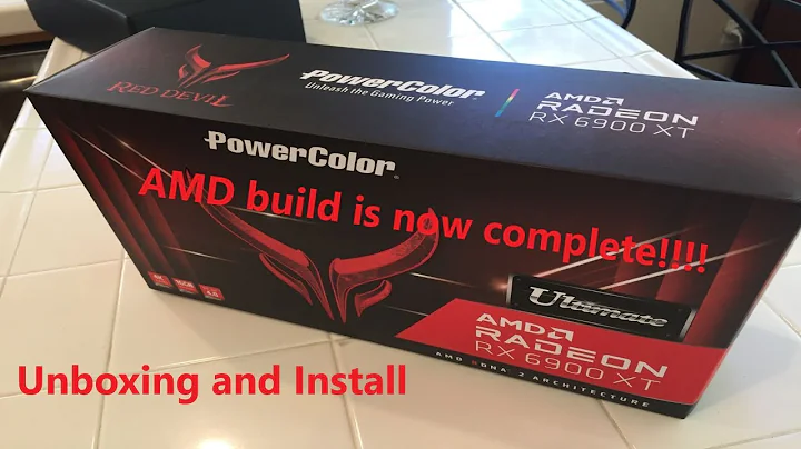 Unboxing and Installing the Red Devil Ultimate 6900 XT | AMD Build Completed