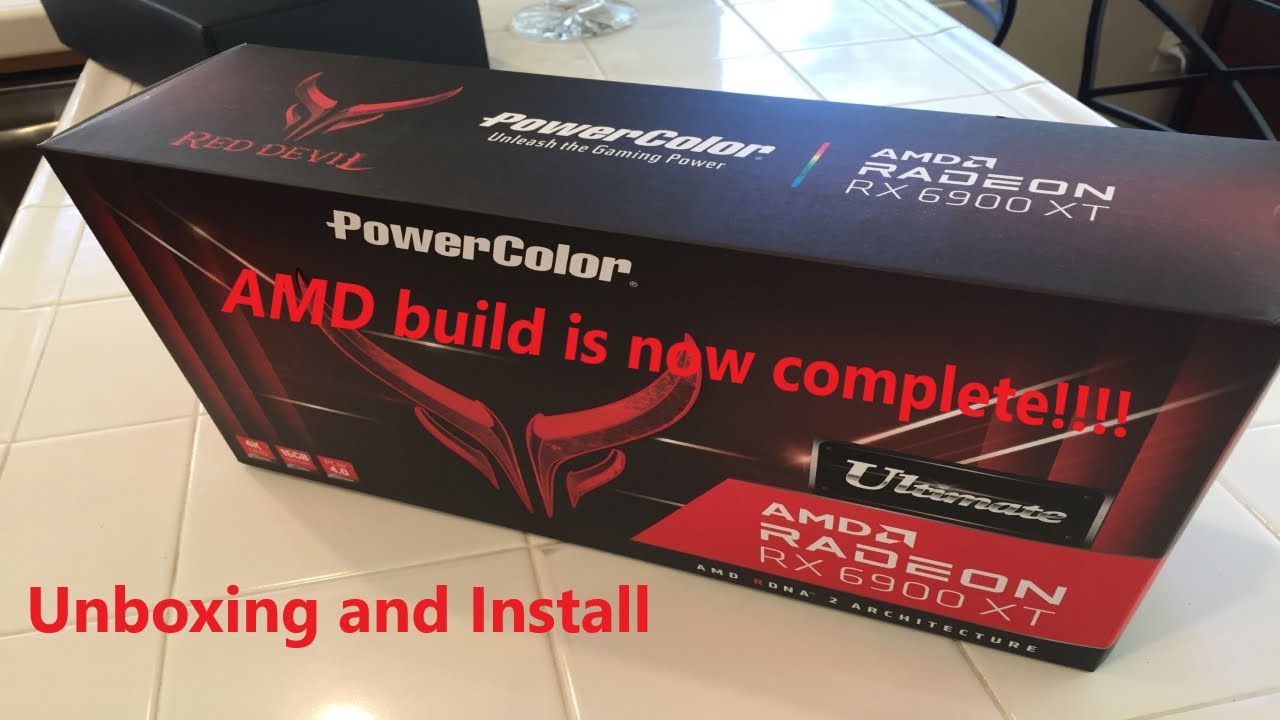 UNBOXING POWERCOLOR AMD RADEON RX 6800 XT RED DEVIL, WITH RGB TEST