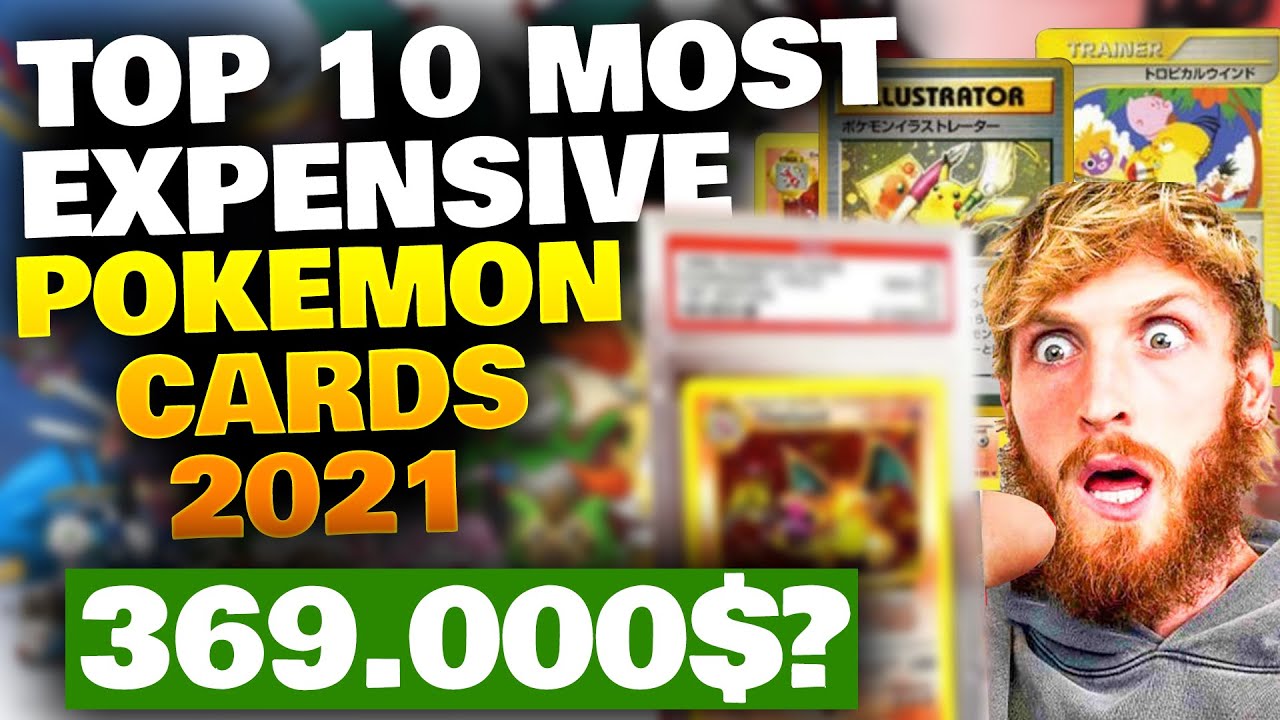 Top 10 Most Expensive Pokemon Cards 2021 YouTube