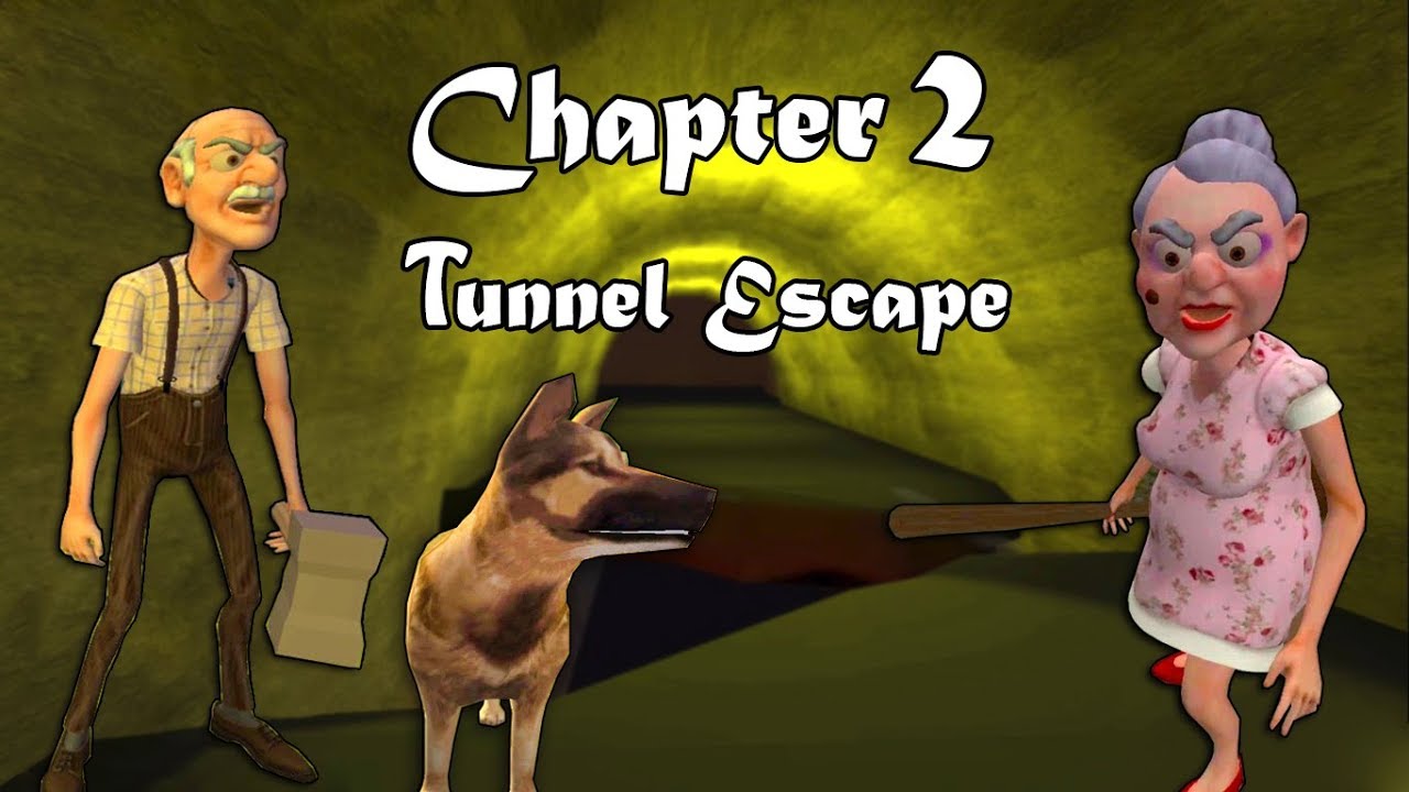 TUNNEL ESCAPE - Grandpa and Granny House Escape Full Gameplay | Horror ...