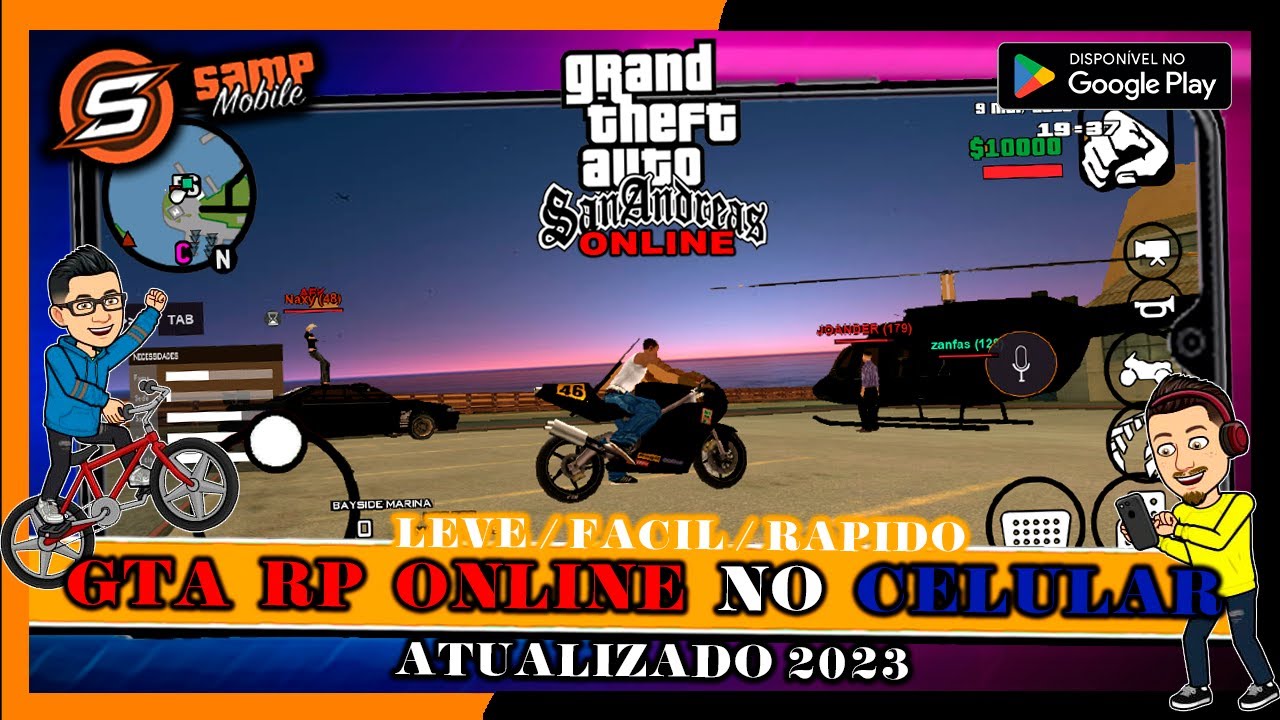 GTA RP Online no Celular Android 2022, GTA SAMP Multiplayer Brasil #b, como baixar gta rp no celular