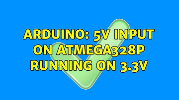 Arduino: 5v input on ATmega328p running on 3.3v (2 Solutions!!)