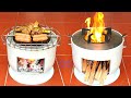 Multi-function wood stove - Great idea from cement and old rice cooker