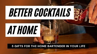 5 Gifts For The Cocktail Lover / Home Bartender || Holiday Gift Guide