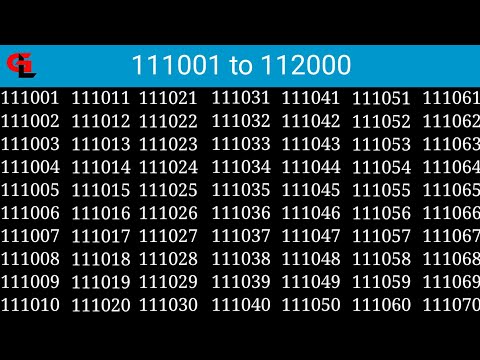 数学文化 第１号2.3.4.5.7.8.10.11.16.17.19.20.23 111001 से 112000 numbers सीखे youtube पर ll 111001