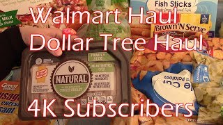 Walmart and Dollar Tree Haul and 4K Subscribers