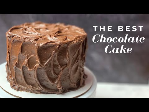 THE BEST CHOCOLATE CAKE  Super moist chocolate cake with chocolate ganache