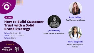 Startup Women 2023 | How to Build Customer Trust with a Solid Brand Strategy