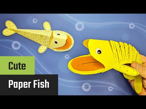 How to Make a Cute Paper Fish 🐠 | Easy DIY Craft for Kids with Movable Mouth
