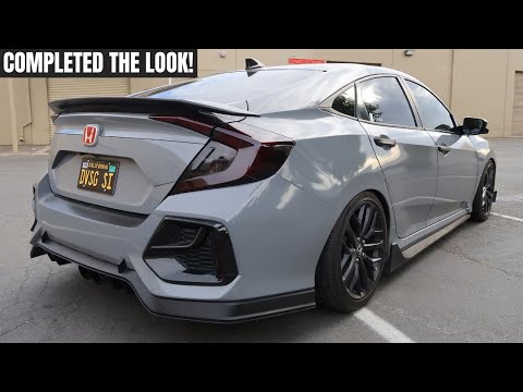 INSTALLING TYPE-R STYLE REAR LIP ON THE 10TH GEN SI