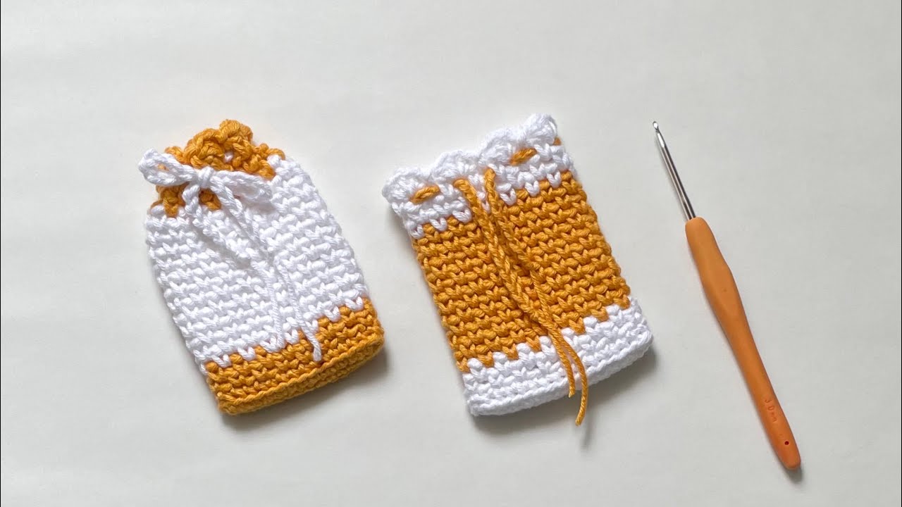 ♡ Crochet Cute Mini Pouch Tutorial