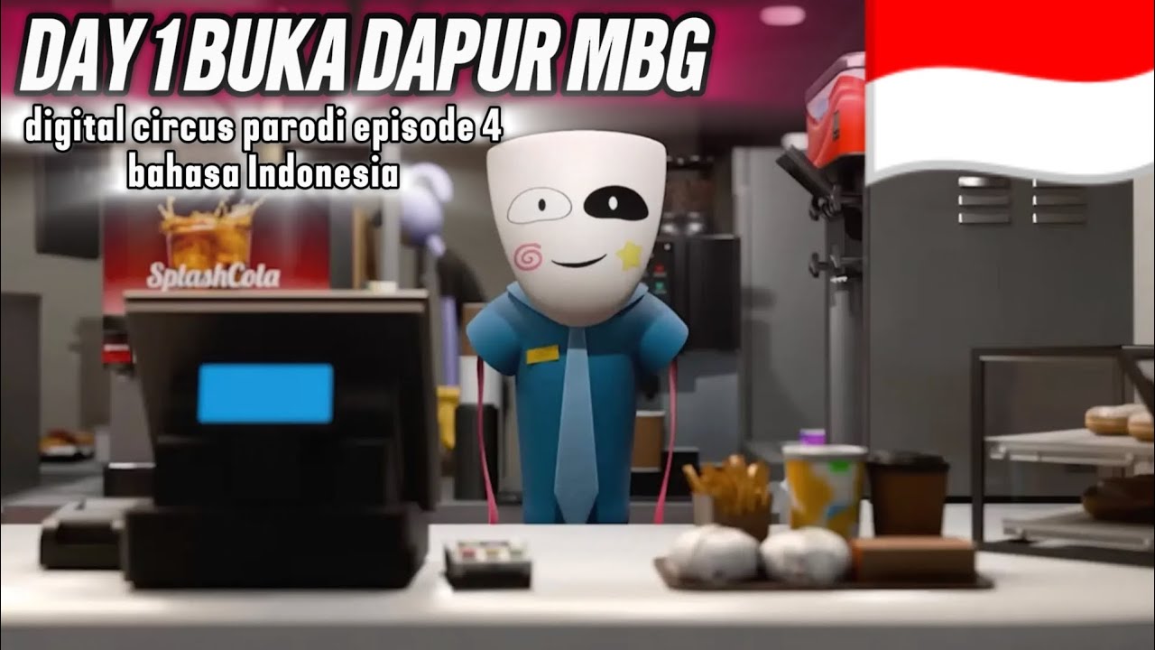 DAY 1 BUKA DAPUR MBG parodi episode 4 digital circus bahasa Indonesia🇮🇩