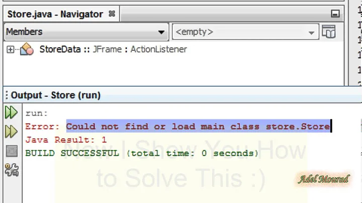 [Solved] NetBeans Could not find or load main class