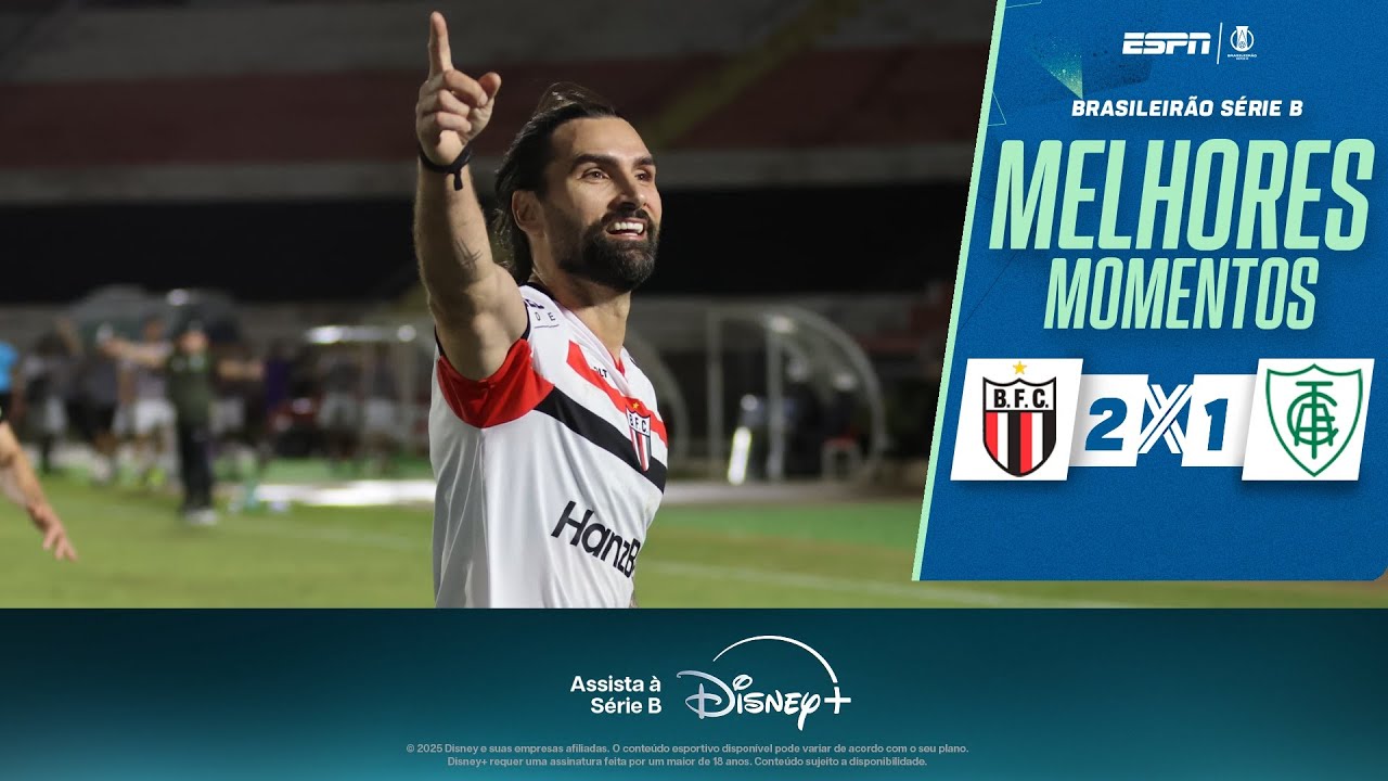 LÉO GAMALHO brilha na estreia com DOIS GOLS, e BOTAFOGO-SP vence AMÉRICA-MG na Série B