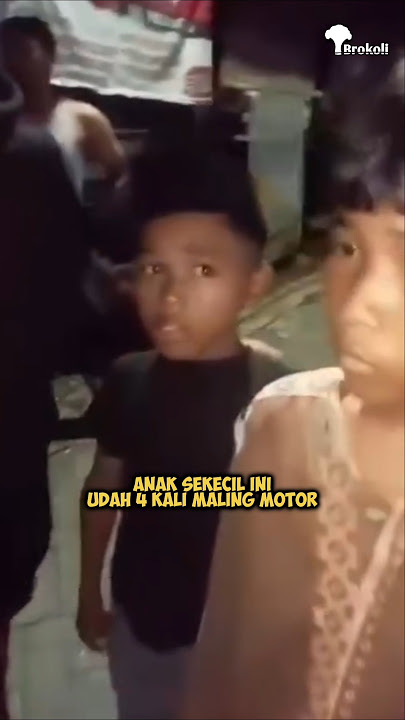 Anak Sekecil Itu Mencuri Sepeda Motor😌
