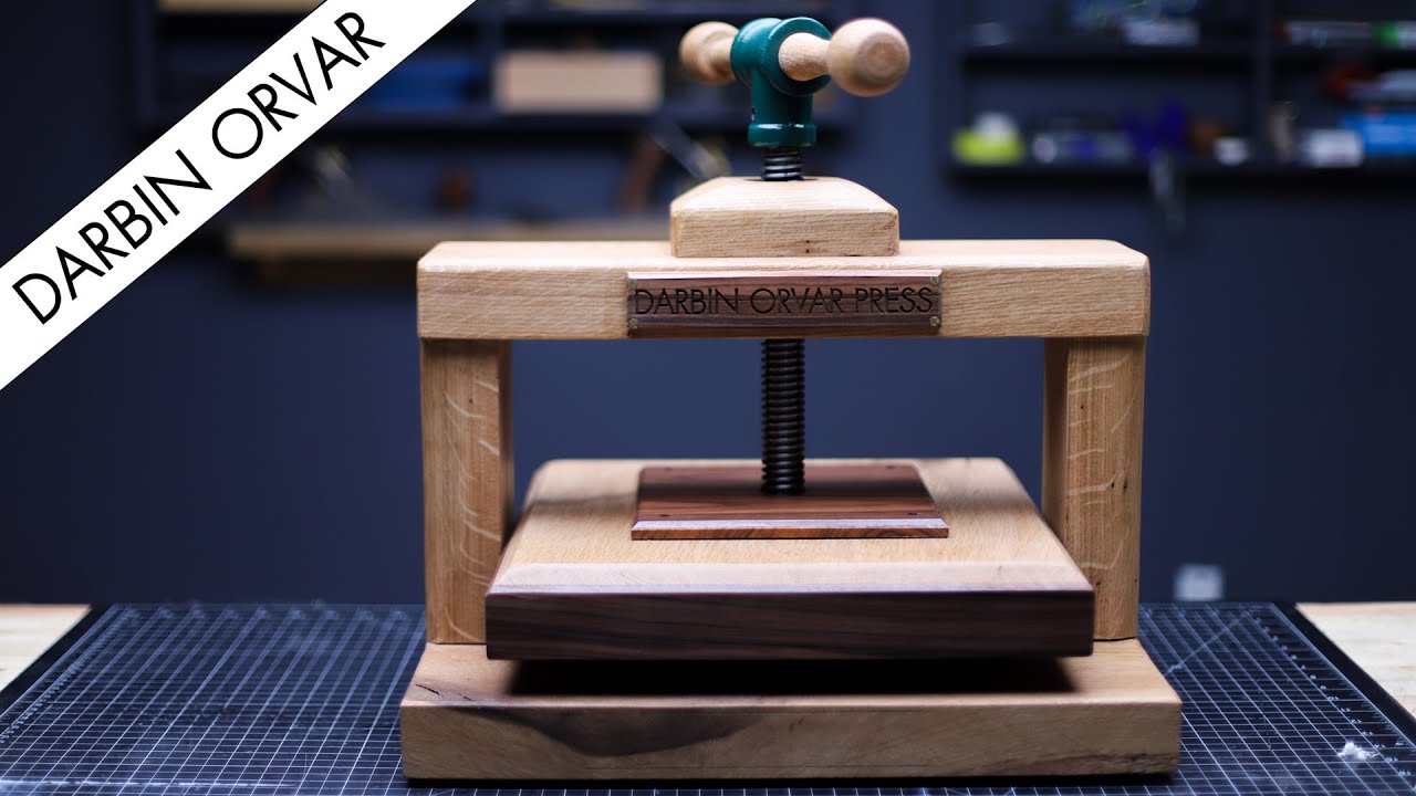 Making an EPIC Handcrafted BOOK PRESS 