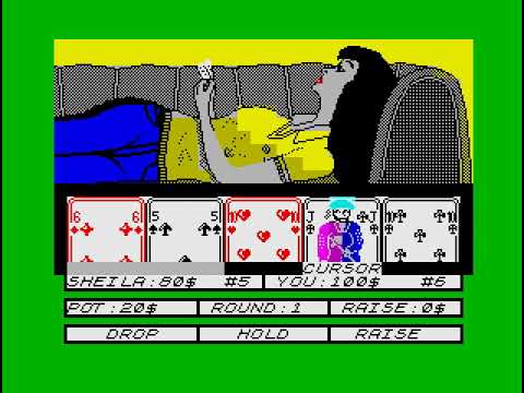 Hollywood Poker Walkthrough, ZX Spectrum
