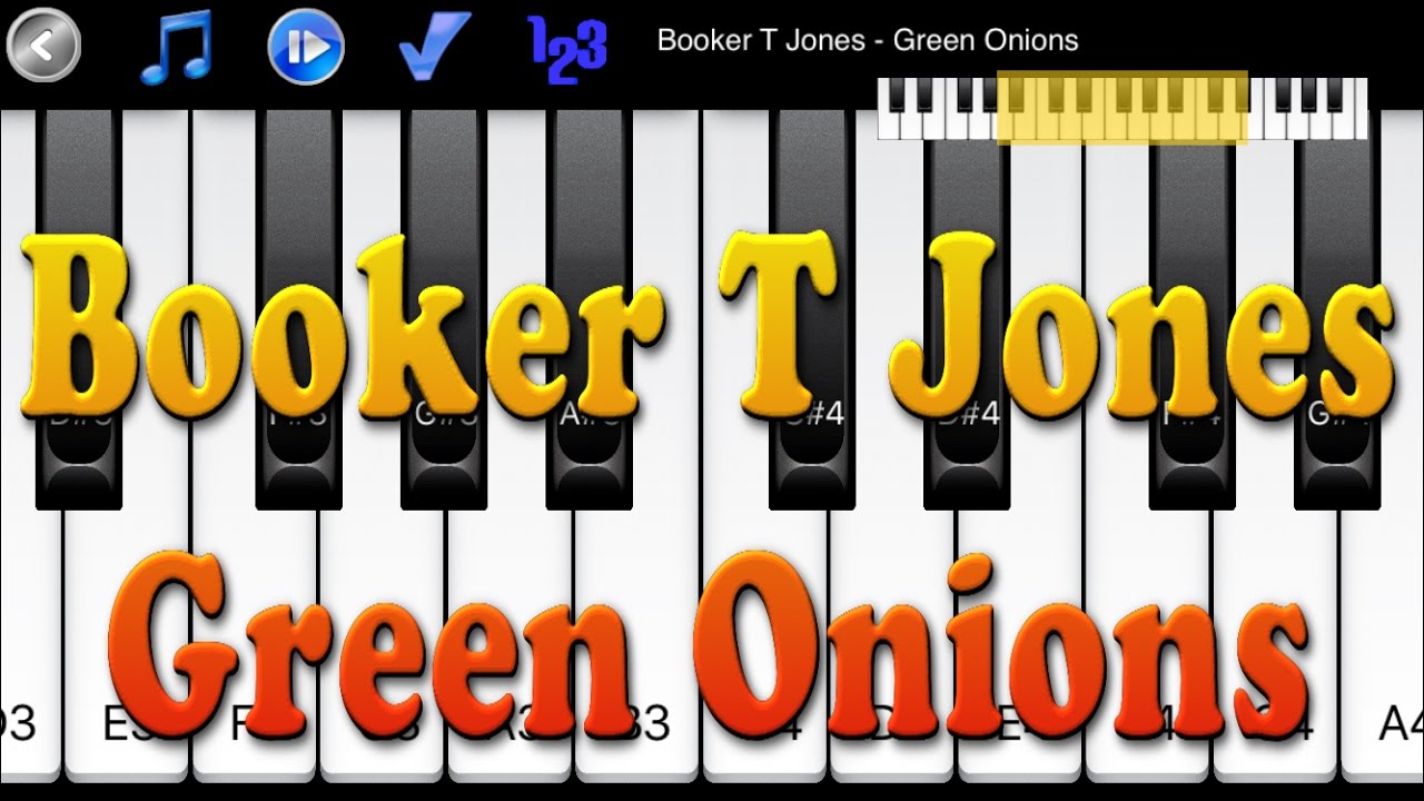 Booker T Jones Green Onions How to Play Piano Melody YouTube