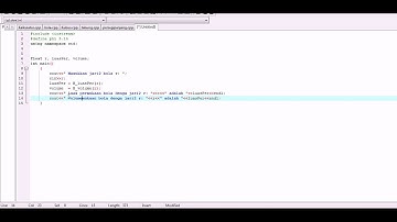 Tutorial membuat program Luas Permukaan dan Volume Bola dengan C++