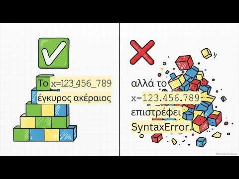 01 Μεταβλητές Τύποι Προγραμματισμός Python 3