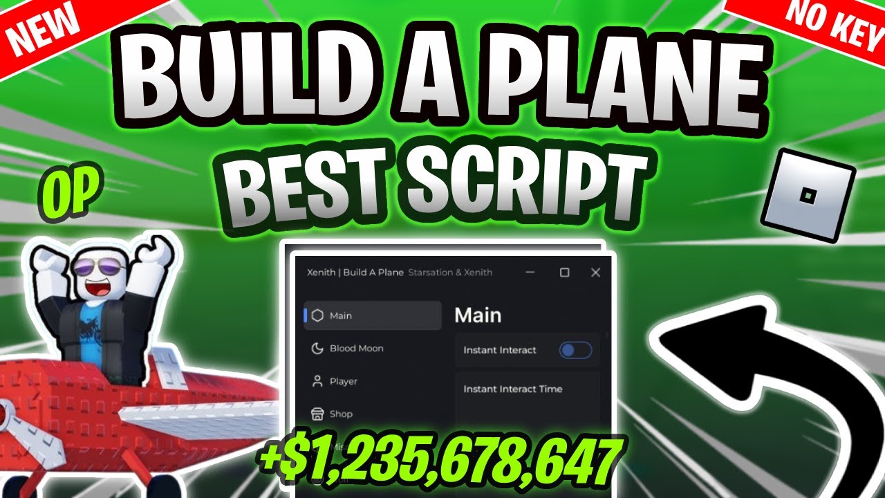 *NEW* Build A Plane Script (PASTEBIN 2025) (AUTO FARM , AUTO FARM BLOOD MOON)