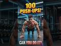 100 Push-Ups Challenge 🔥 Can You Beat Me? 😱 #shorts #viral #trending