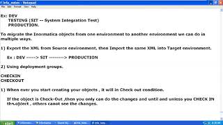 23_Informatica_Relatime Checkin CheckOut+ Export Import XMLs