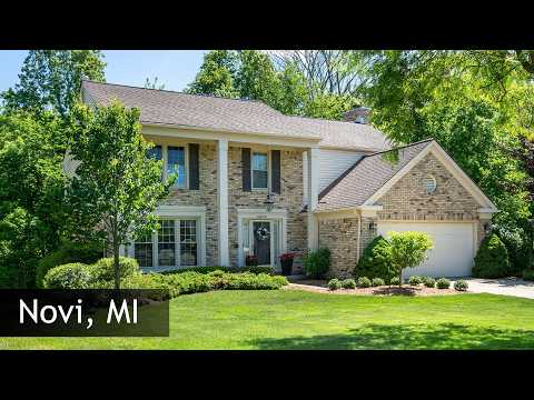 44828 Roundview Dr, Novi, MI home video tour