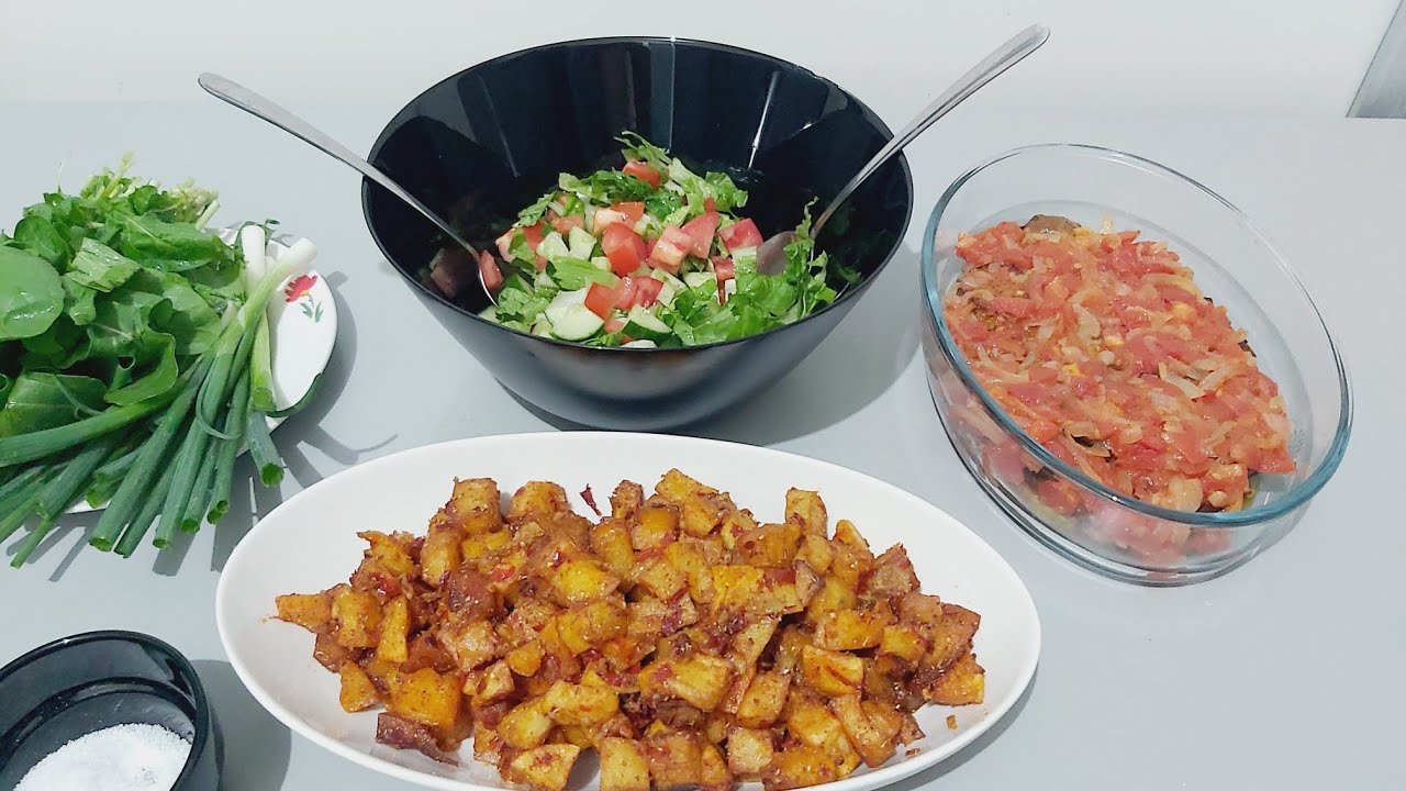 #اطيب بطاطا بتوم وكزبره 😋ومطبق الباتنجان 😋مع شوي من روتين البيت حبايب قلبي🥰شوفوا الفيديو للأخير ❤