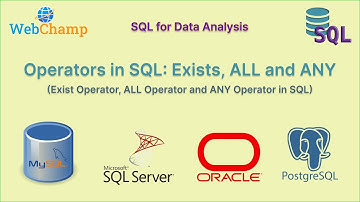 SQL 9: Logical Operators (EXISTS, ALL, ANY) in SQL || Filter Records based on subquery result set