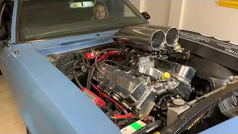 First Start-up on 496 Stroker Big Block Chevy Open headers