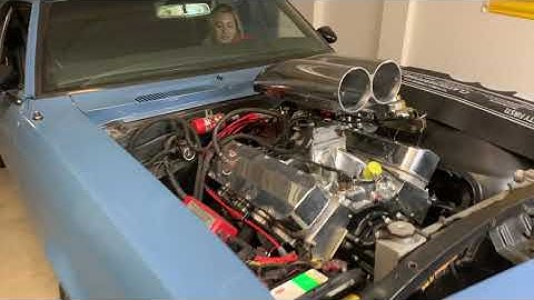 First Start-up on 496 Stroker Big Block Chevy Open headers